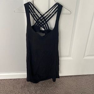 lulu lemon built in bra with low back workout tank